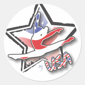 Gymnastics USA Sticker
