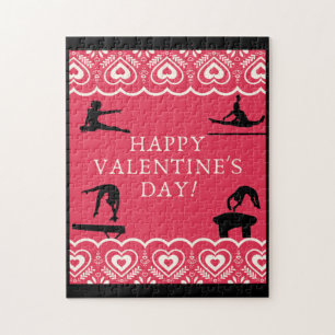 Gymnastics Valentine's Day Jigsaw Puzzle
