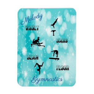 Gymnastics Vault, Bars, Beam, Floor Custom Magnet