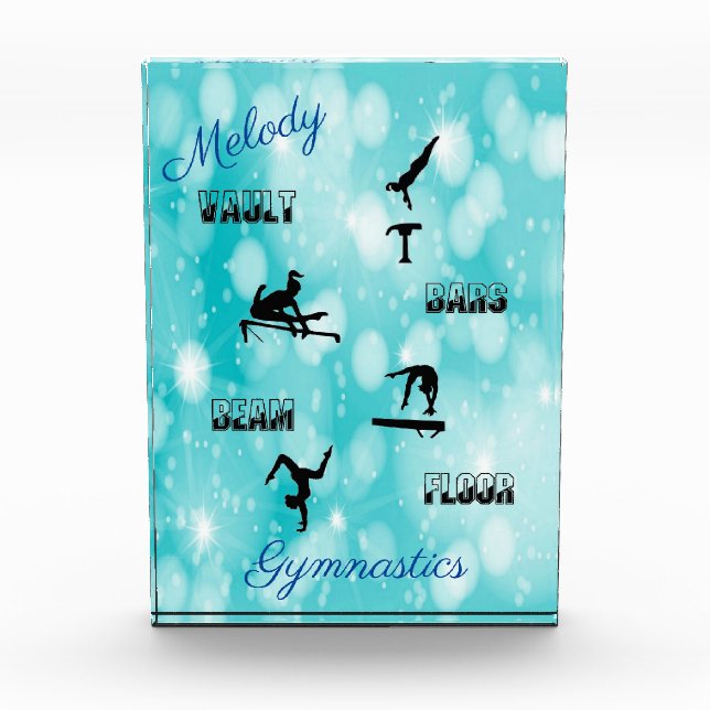 Gymnastics Vault, Bars, Beam, Floor Custom Photo Block (Front)