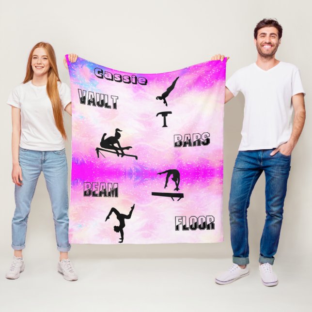 Gymnastics Vault, Bars, Beam, Floor Fleece Blanket (In Situ)