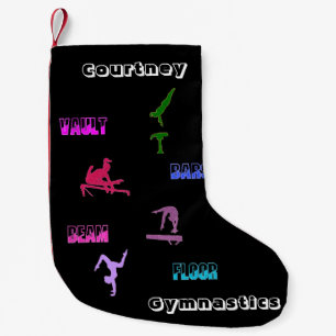 Gymnastics Vault, Bars, Beam, Floor Small Christmas Stocking