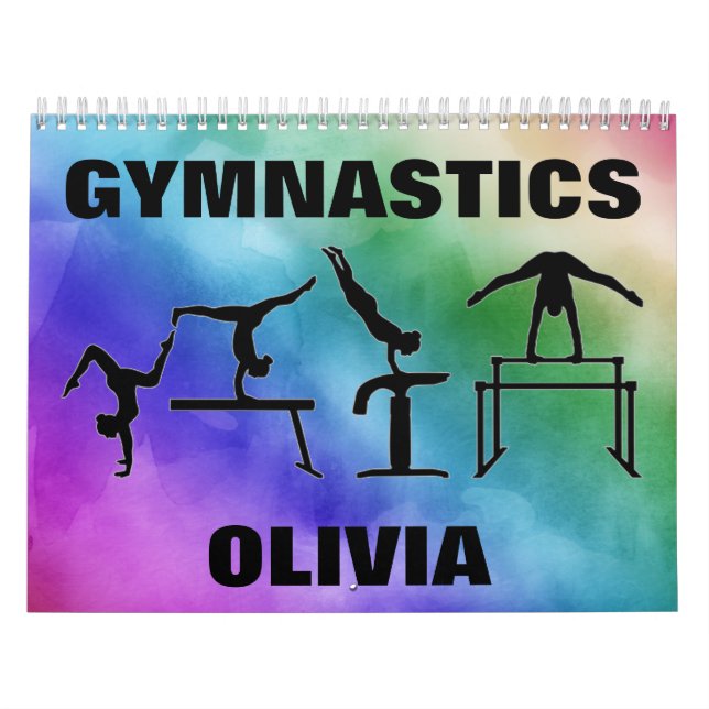 Gymnastics Watercolor Calendar (Cover)