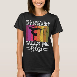 Gymnastics Women Grandma Gigi Gymnast Dance Retro T-Shirt