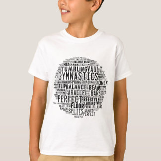 Gymnastics Word Cloud Tumbling T-Shirt