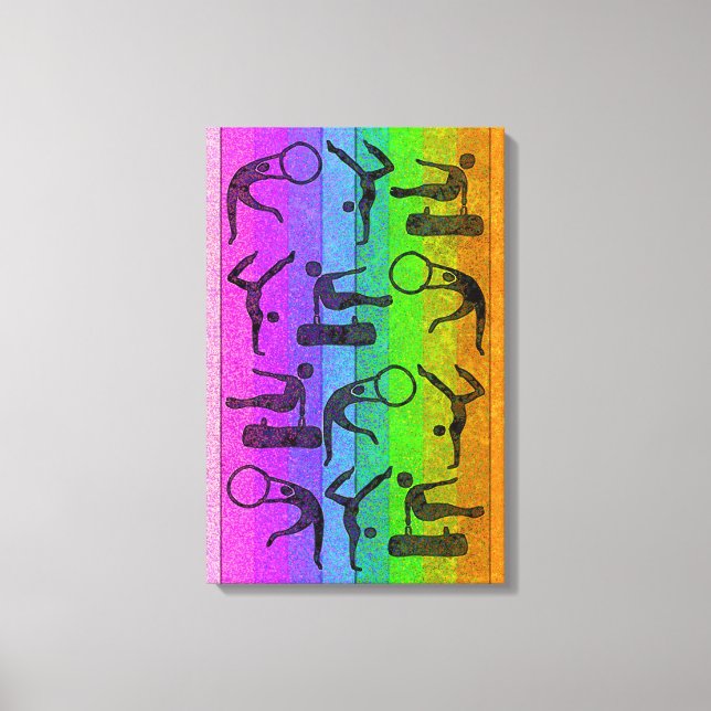 GYMNASTICS Wrapped Canvas Print (Front)