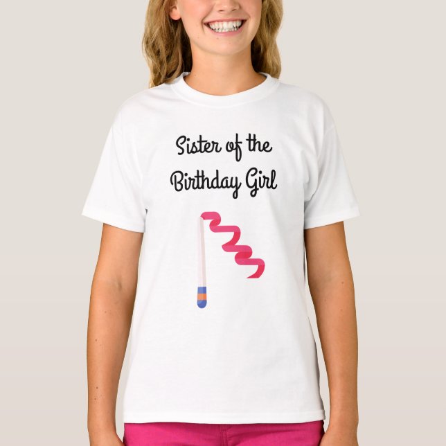 Gymnastique Anniversaire Soeur T-Shirt (Devant)