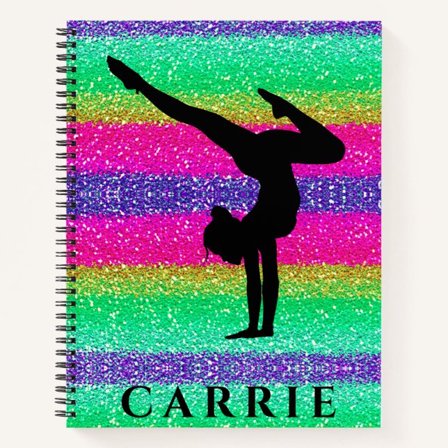 Gymnastique arc-en-ciel Carnet spirale (Devant)