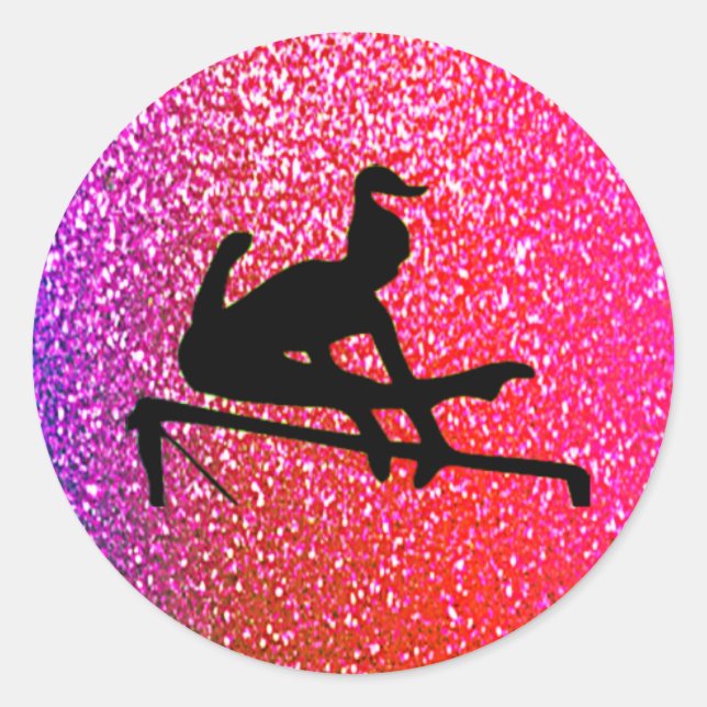 Gymnastique Barres Inégales Stickers Sparkle (Devant)