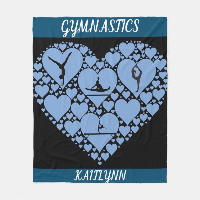 Gymnastique coeur polaire couverture personnalisée (Devant)