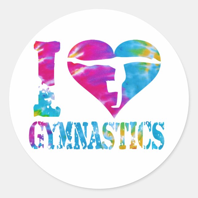 Gymnastique Danse Cheer Stickers Amour Coeur (Devant)