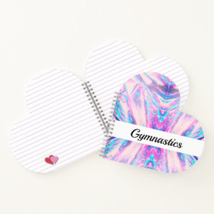 Gymnastique en forme de coeur Carnet spiral
