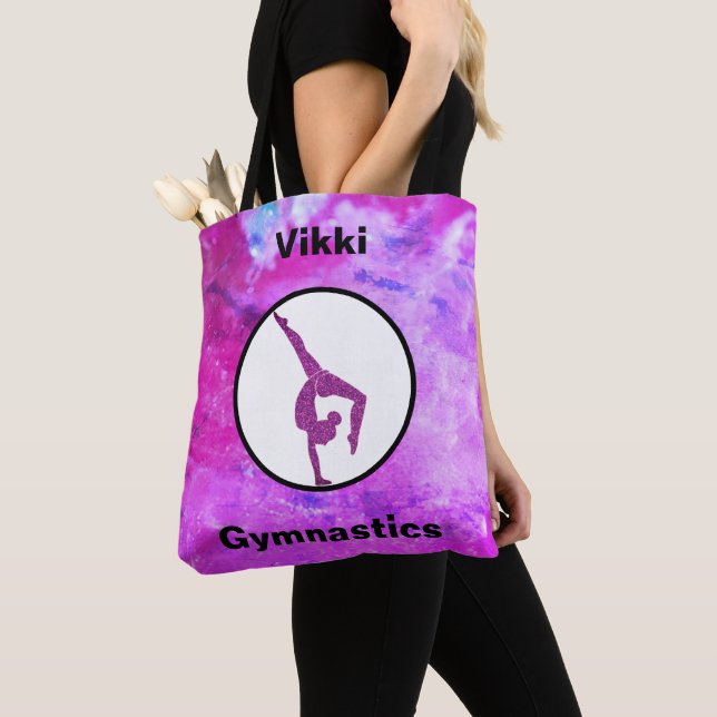 Gymnastique Étincelle rose / Sac fourre-tout aquar (De près)