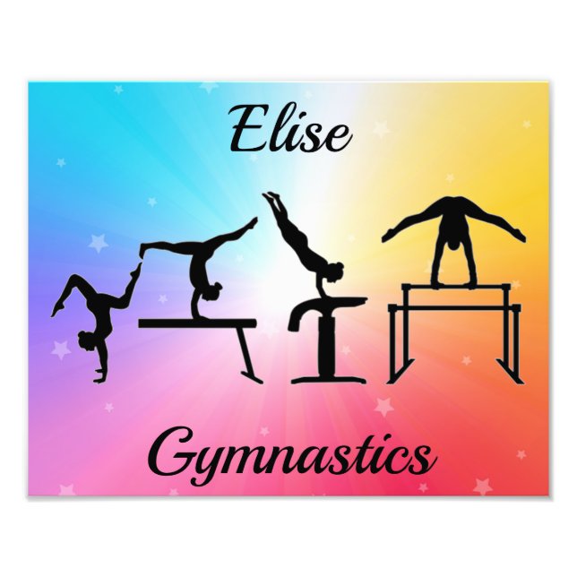 Gymnastique Événements Rainbow Photo Print (Devant)