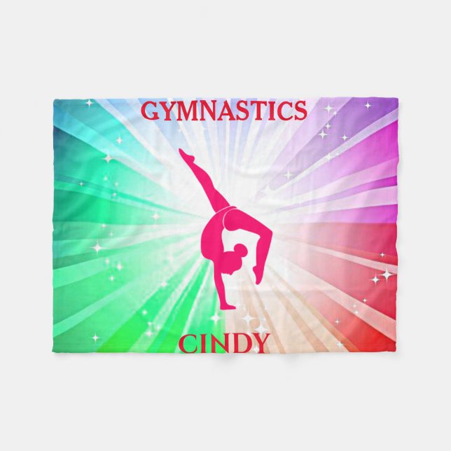 Gymnastique GYMNAST couverture polaire. Nom person (Devant (Horizontal))