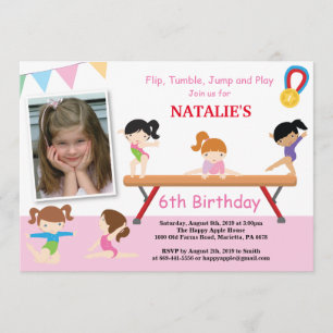 Gymnastique Invitation Anniversaire Gymnastique Ro