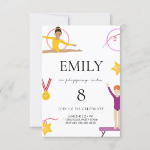 Gymnastique Invitation Anniversaire Pour Enfants
