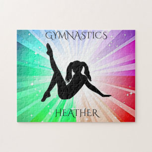 Gymnastique lumière puzzle avec nom personnalisé.