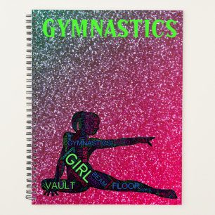 Gymnastique Pastèque Étincelle Néon Mot Art