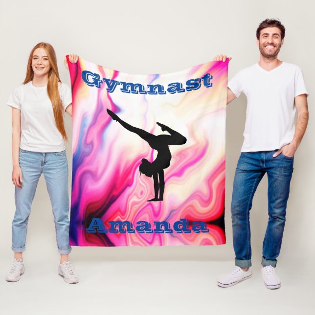 Gymnastique personnalisée Couverture en polaire po (En situation)