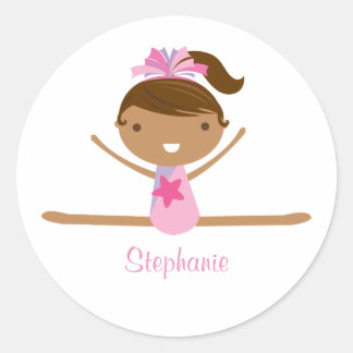 Gymnastique personnalisée scinder les autocollants