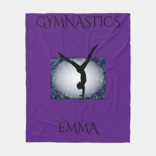 Gymnastique polaire couverture avec nom personnali