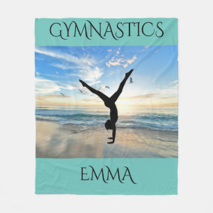 Gymnastique polaire couverture avec nom personnali