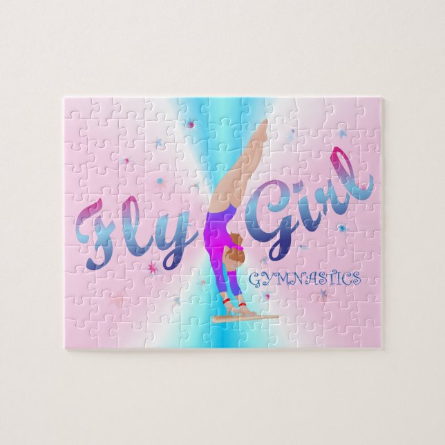 Gymnastique - Puzzle de filles volantes (Horizontal)