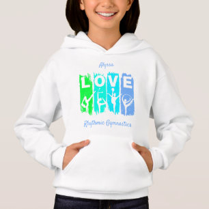 Gymnastique rythmique Amour en vert et Aqua
