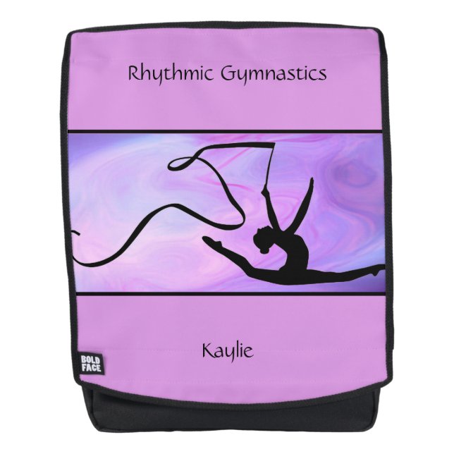 Gymnastique rythmique sac à dos en ruban violet (Devant)