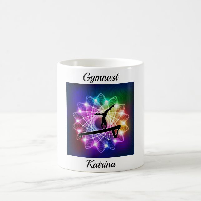 Gymnastique Solde de Gymnaste poutre Mug personnal (Centre)