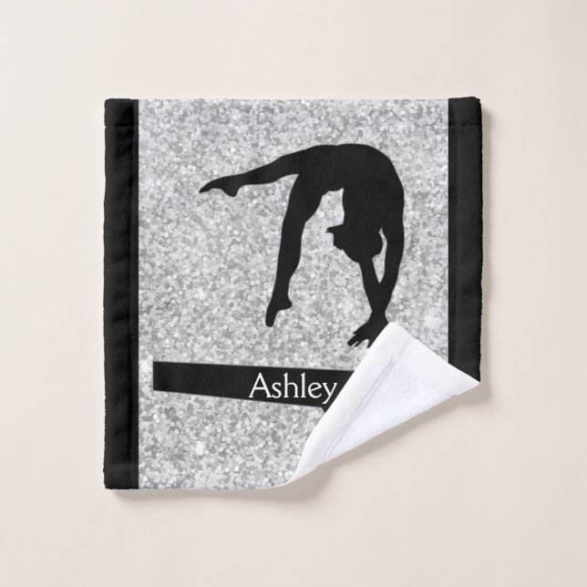 Gymnastique Solde poutre étincelante linge serviet (Gant de toilette)