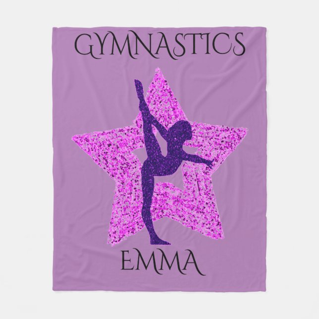 Gymnastique toison couverture avec nom personnalis (Devant)