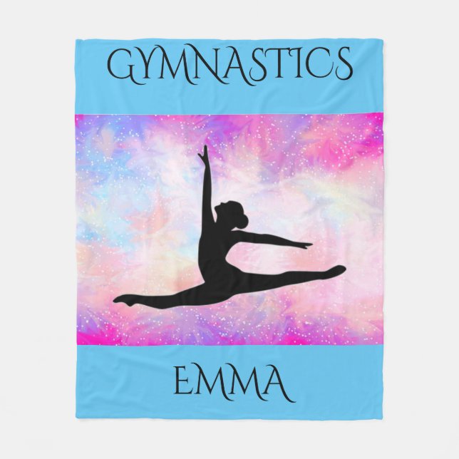 Gymnastique toison couverture avec nom personnalis (Devant)