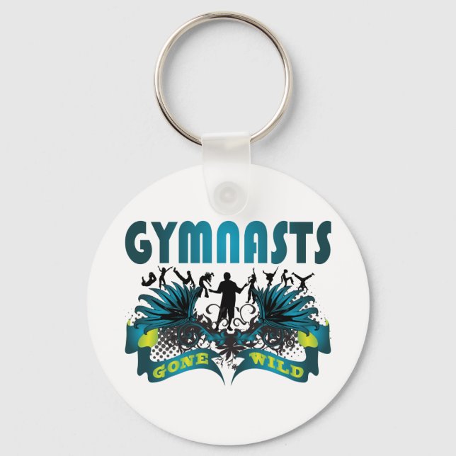 Gymnasts Gone Wild Keychain (Front)