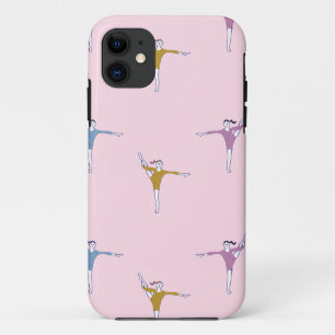 gymnasts on pink iPhone 11 case