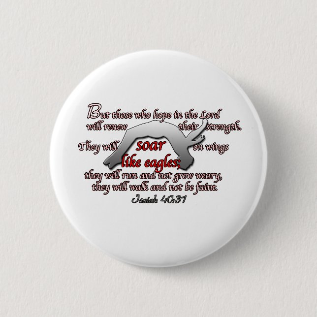 Gymnasts Soar Like Eagles 2 Inch Round Button (Front)