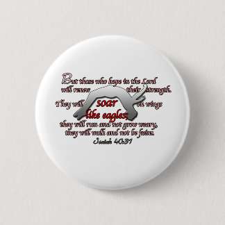 Gymnasts Soar Like Eagles 2 Inch Round Button