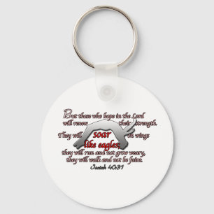 Gymnasts Soar Like Eagles Keychain