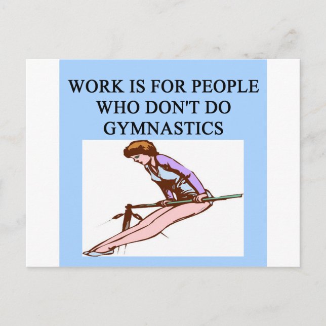 gymnist's delight postcard (Front)