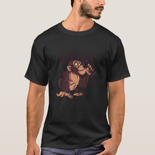 Gympanse Gym Athlete Bodybuilder Sport Workout Pre T-Shirt (Front)