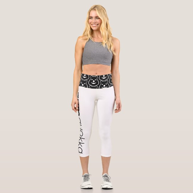 Gymquokka High-Waist Capris (Front)