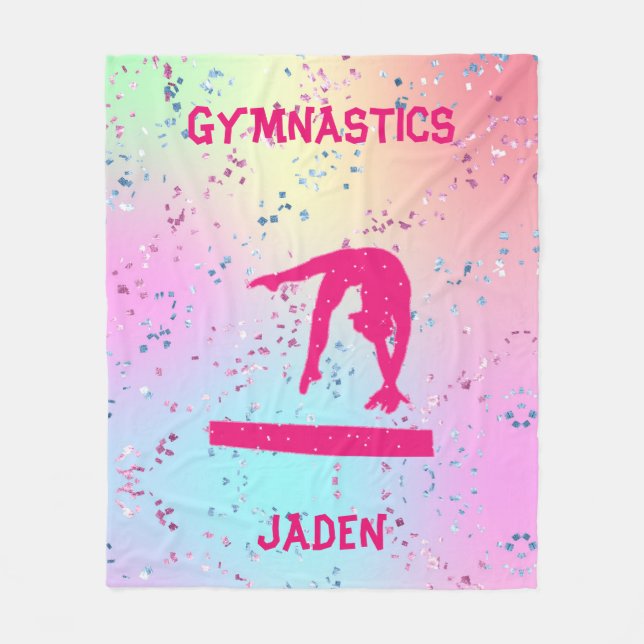 GYNASTICS BLANKET PERSONALIZED! (Front)