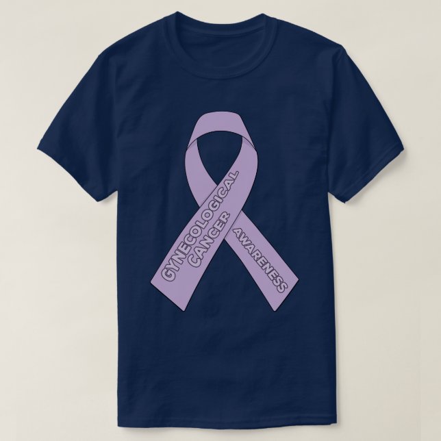 Gynecological Awareness Ribbon T-Shirt (Design Front)