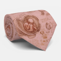 Gynecologist Obstetrician Men's Tie Da Vinci Red