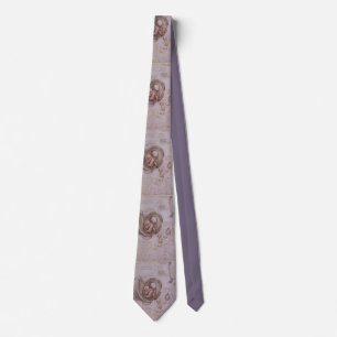 Gynecologist Obstetrician Men's Tie DaVinci Purple