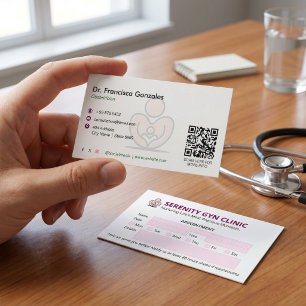 Gynecology Clinic Business Modern Appointment Card