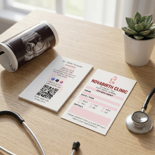 Gynecology Clinic Business Modern Appointment Card