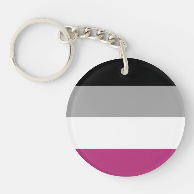 Gynephilia Pride Flag Keychain (Front)