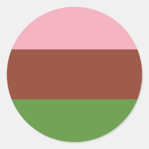 gynesexual pride flag classic round sticker